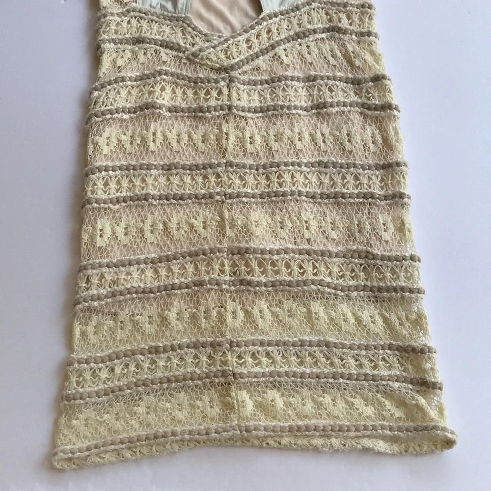 SOLD FP New Romantics XS Valkyrie Lace Crochet Bodycon Dress Free People - Picture 9 of 13